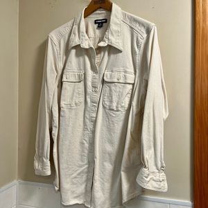 DONATED to WNC Helene Recovery Lands End 2X 98% Cotton Denim Shirt